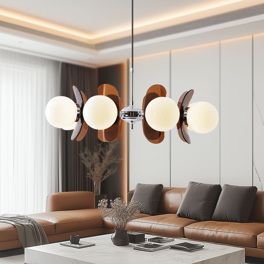 Lampadario Moderno Retro Bauhaus con 8 Luci