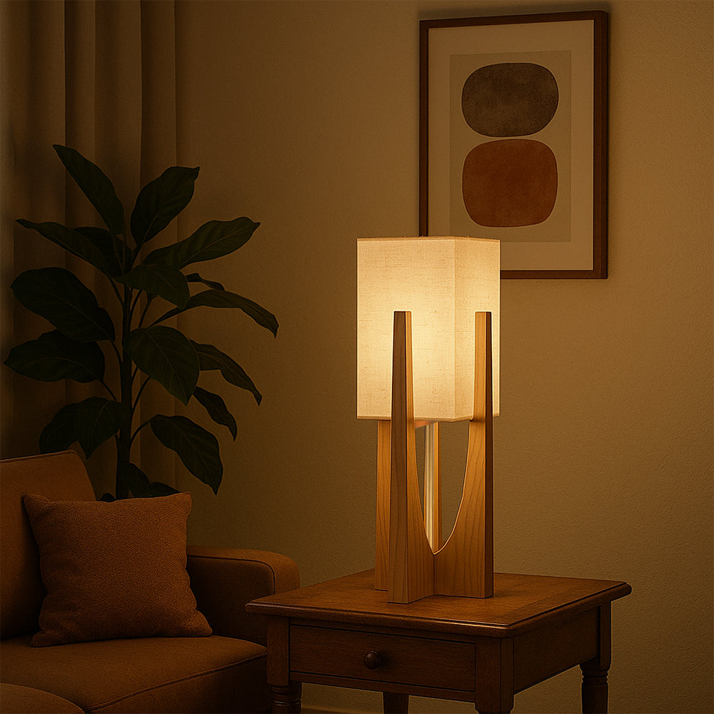 Kanso | Lampada da Terra Minimalista Wabi-Sabi con Luce Ambientale Morbida