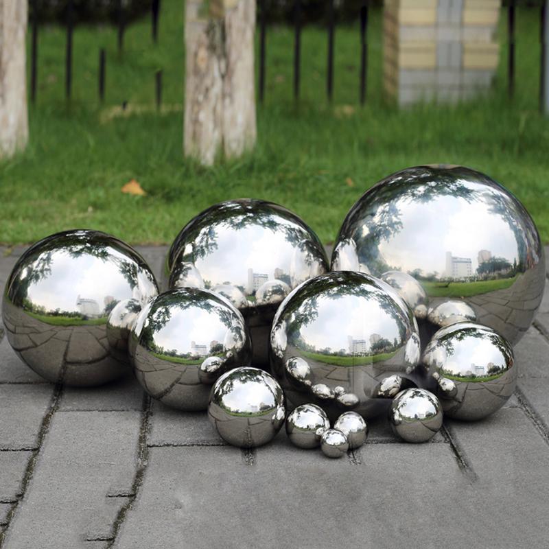 Palla a specchio in acciaio inox per decorazione da giardino | Inossidabile | Decorazione esterna lucida | Mirrorball