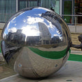 Palla a specchio in acciaio inox per decorazione da giardino | Inossidabile | Decorazione esterna lucida | Mirrorball