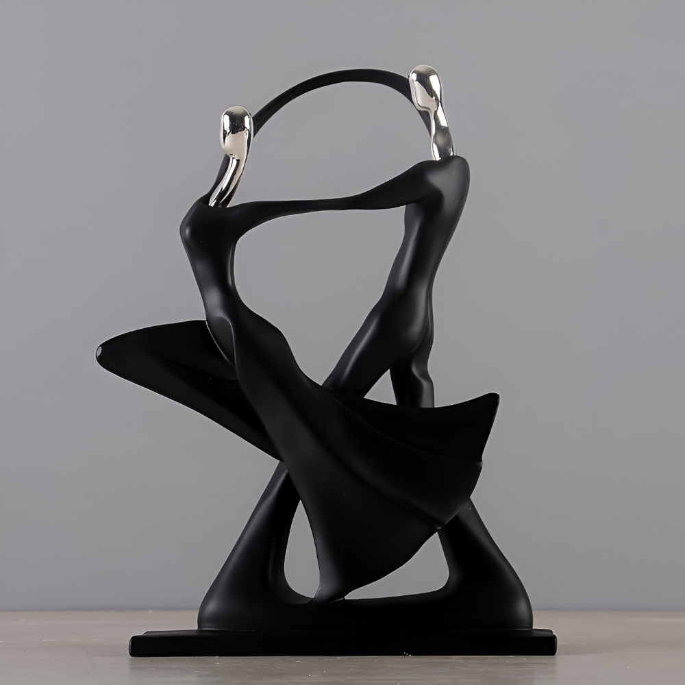 DanceUnity Scultura – Elegante Coppia Danzerina in Resina Moderna