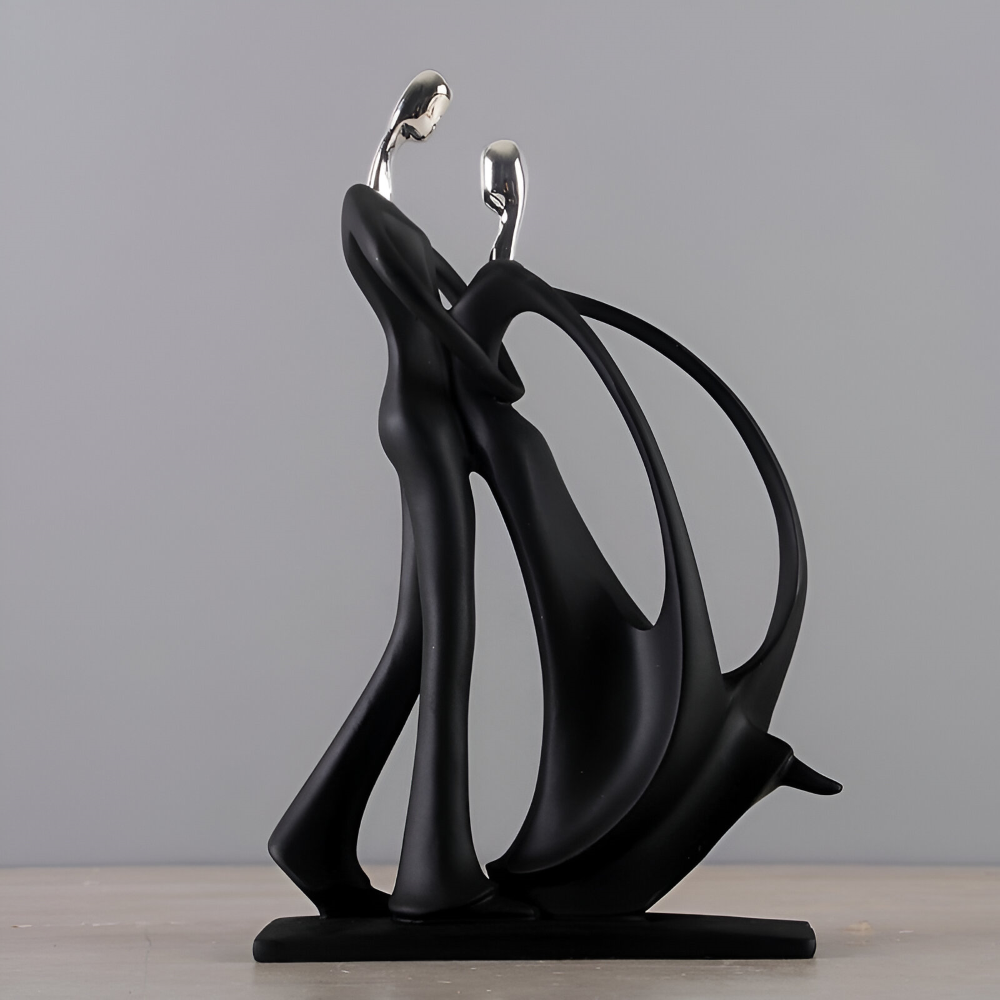 DanceUnity Scultura – Elegante Coppia Danzerina in Resina Moderna
