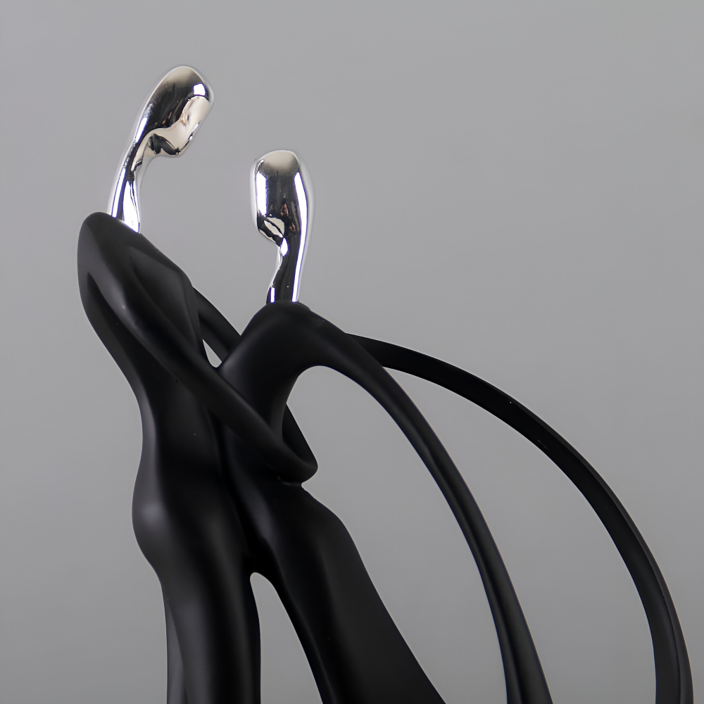 DanceUnity Scultura – Elegante Coppia Danzerina in Resina Moderna
