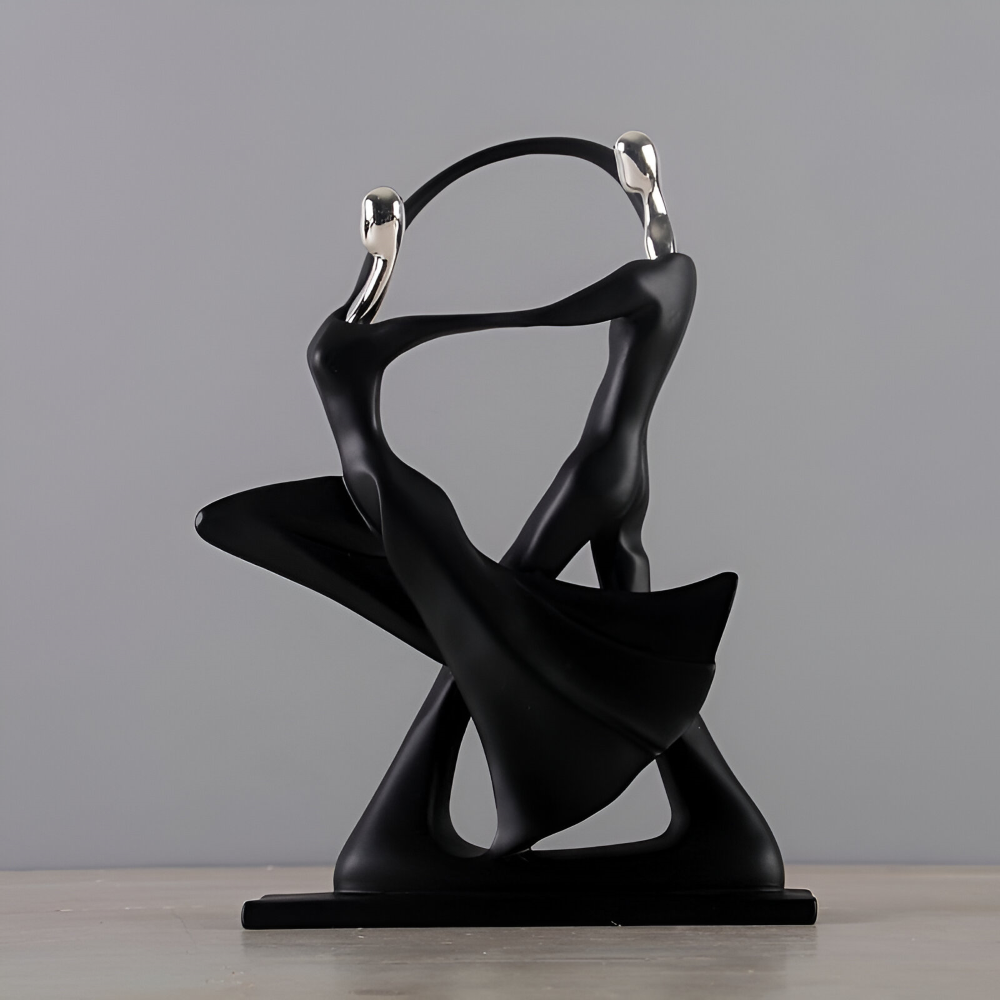 DanceUnity Scultura – Elegante Coppia Danzerina in Resina Moderna