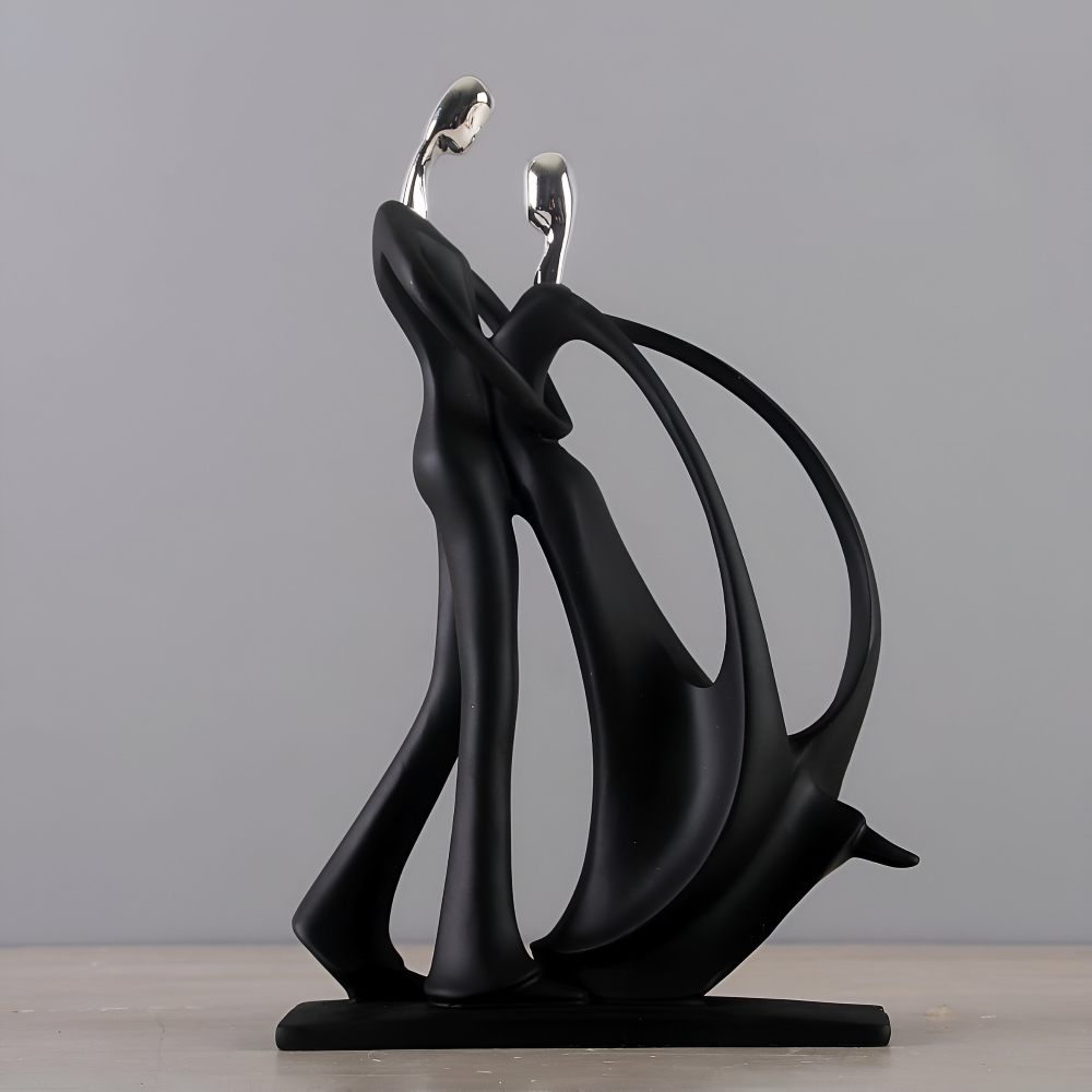 DanceUnity Scultura – Elegante Coppia Danzerina in Resina Moderna