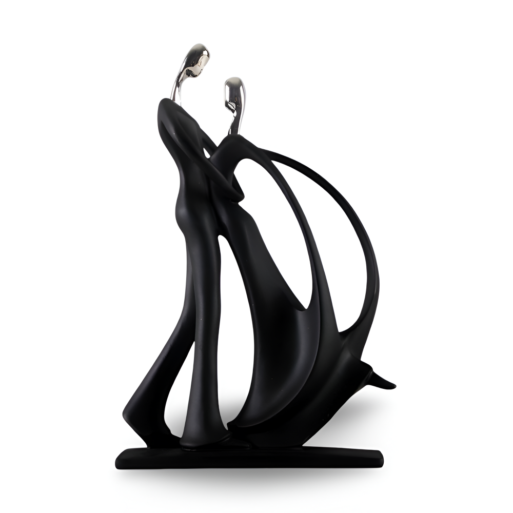 DanceUnity Scultura – Elegante Coppia Danzerina in Resina Moderna