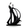 DanceUnity Scultura – Elegante Coppia Danzerina in Resina Moderna