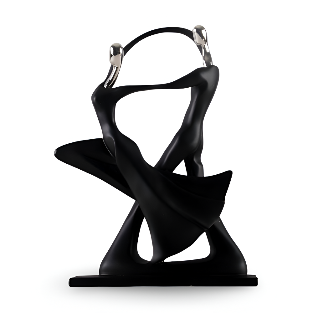 DanceUnity Scultura – Elegante Coppia Danzerina in Resina Moderna