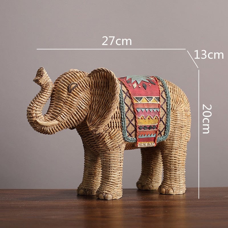 Statua di Elefante in Rattan