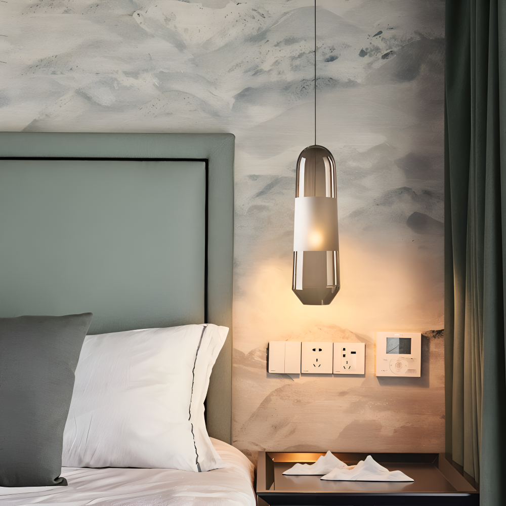 Vintara – Lampada a sospensione in vetro in stile vintage con design aperto