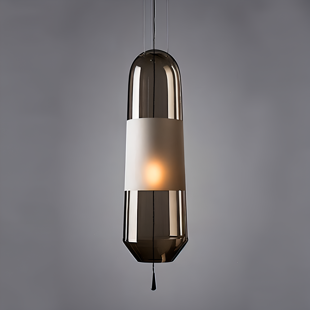 Vintara – Lampada a sospensione in vetro in stile vintage con design aperto
