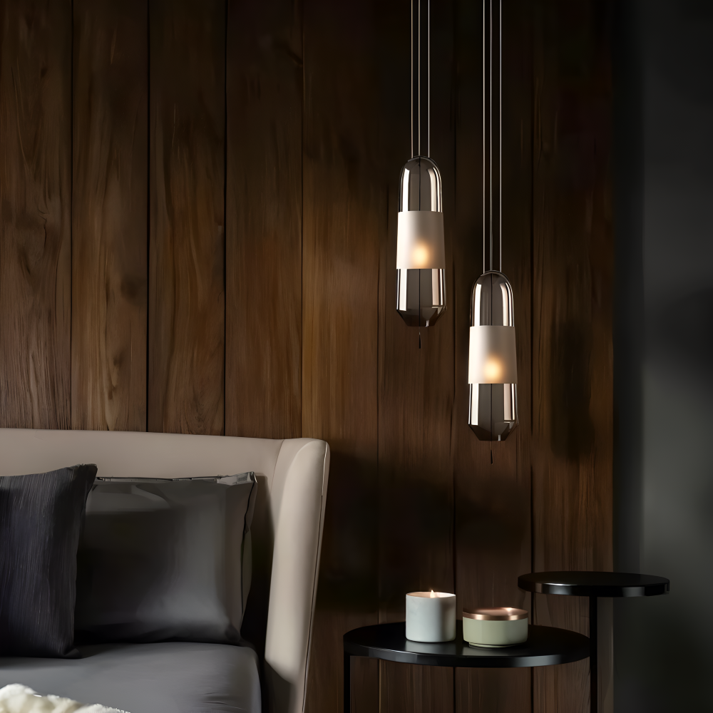 Vintara – Lampada a sospensione in vetro in stile vintage con design aperto