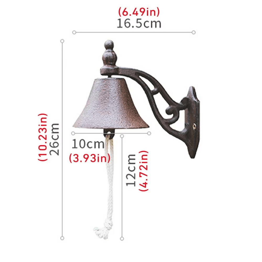 Campanello in ghisa classica dallo stile vintage per ingressi eleganti
