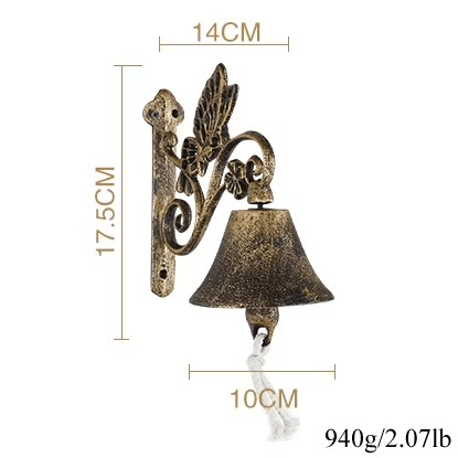 Campanello in ghisa classica dallo stile vintage per ingressi eleganti