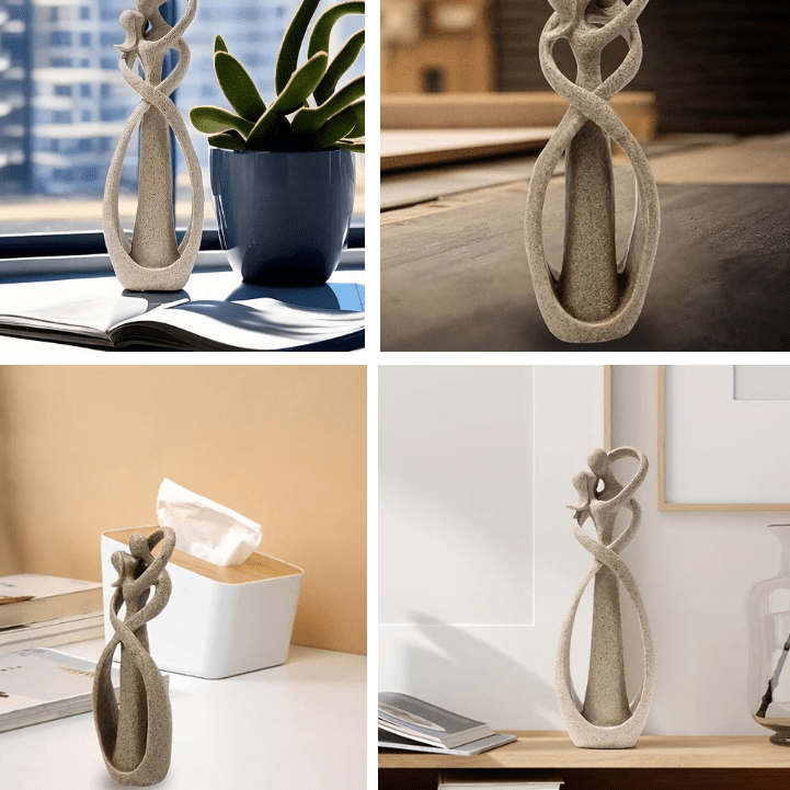 ABBRACCIO ETERNO – Scultura astratta come simbolo di amore senza tempo