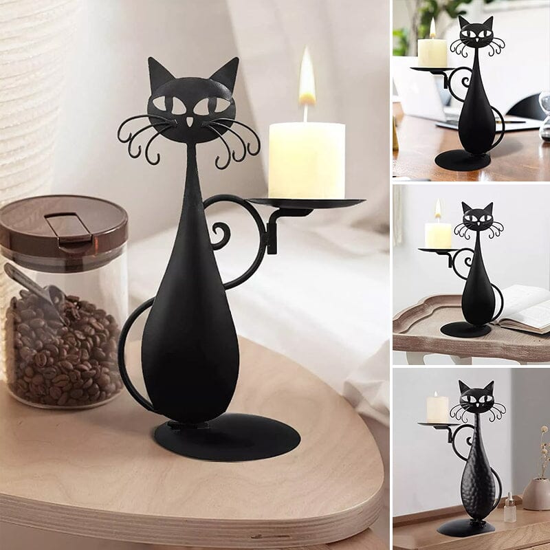 Candelabro gatto nero