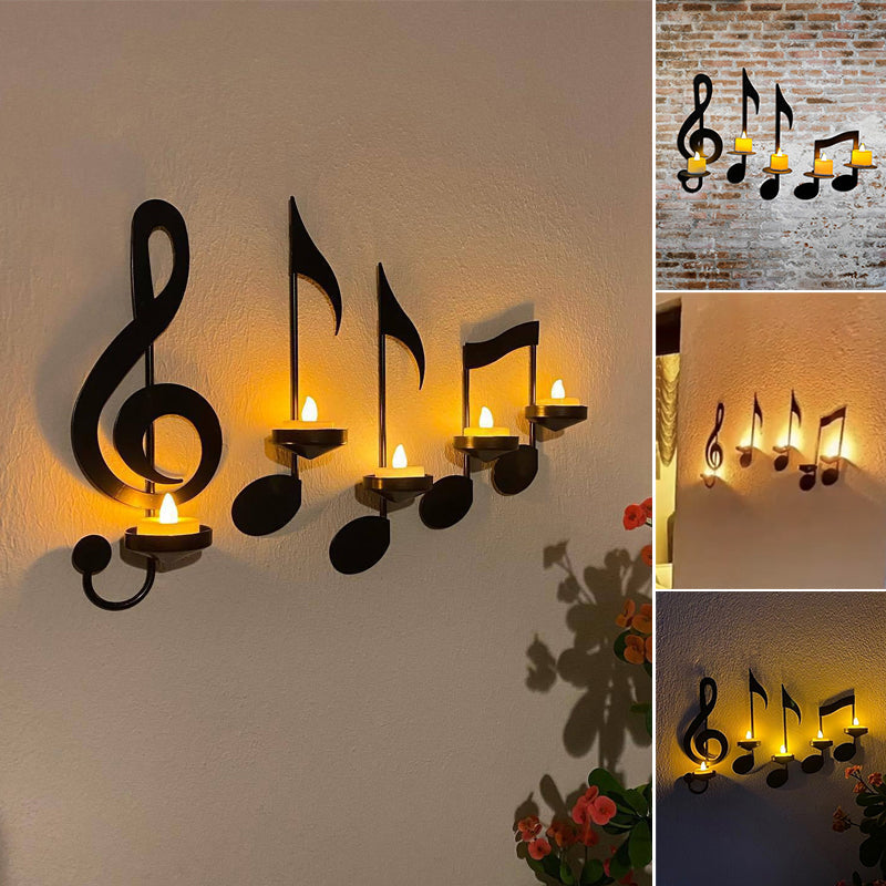 Lampada da parete musicale nera