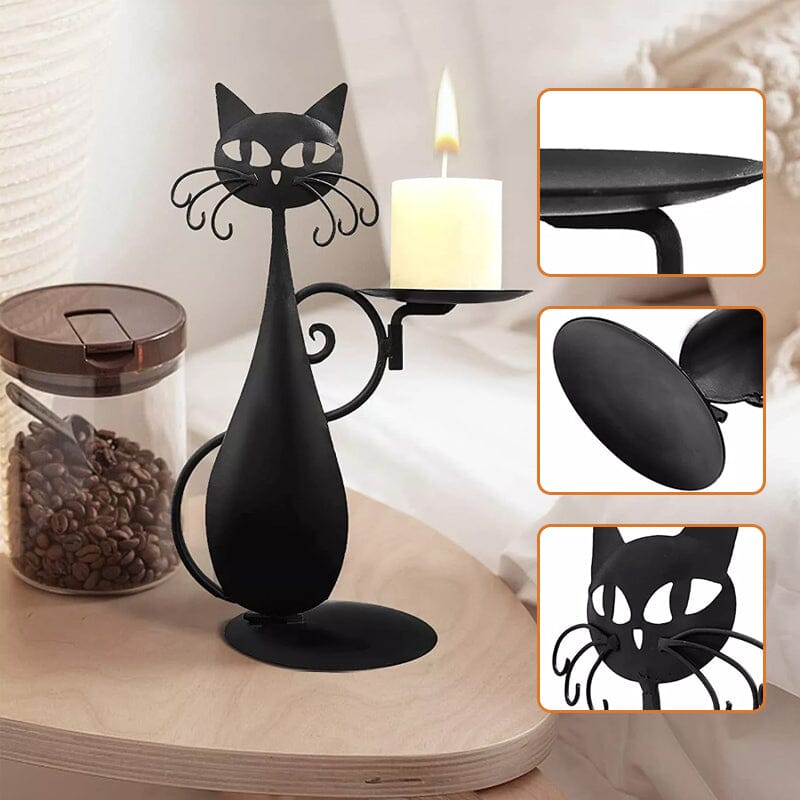 Candelabro gatto nero