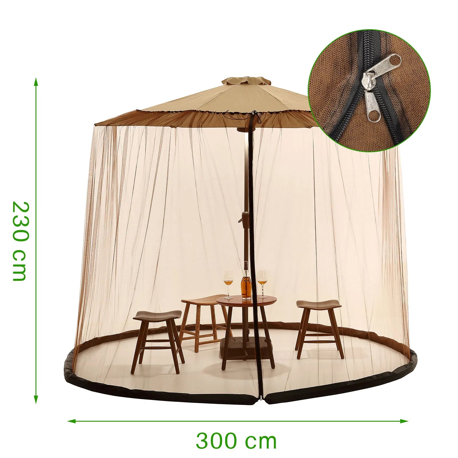 Rete a maglia fine tiene lontane le zanzare | Fino a 240 cm | Design elegante | Meshield