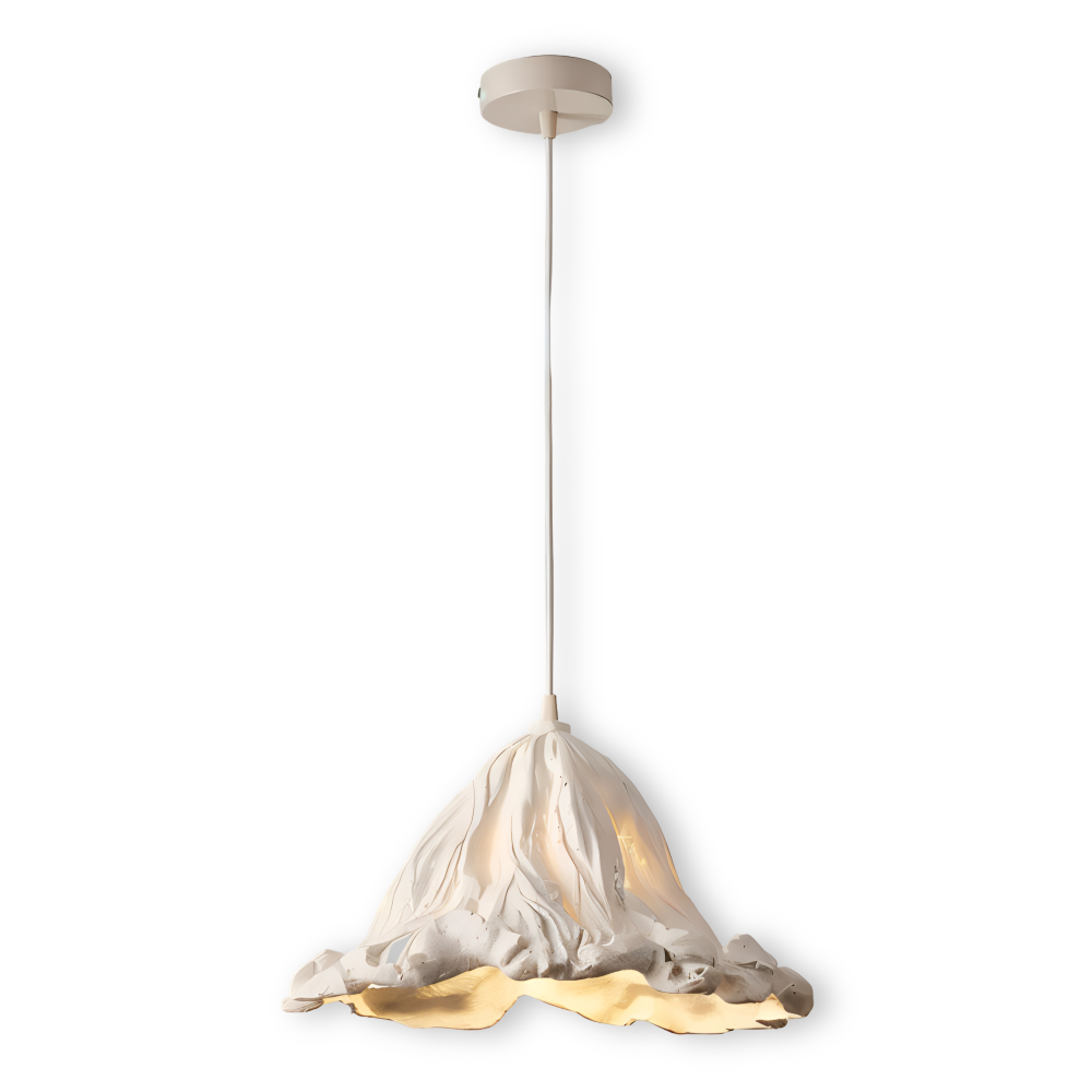 MagmaLume – Lampada a sospensione artistica ispirata ai vulcani in resina e metallo