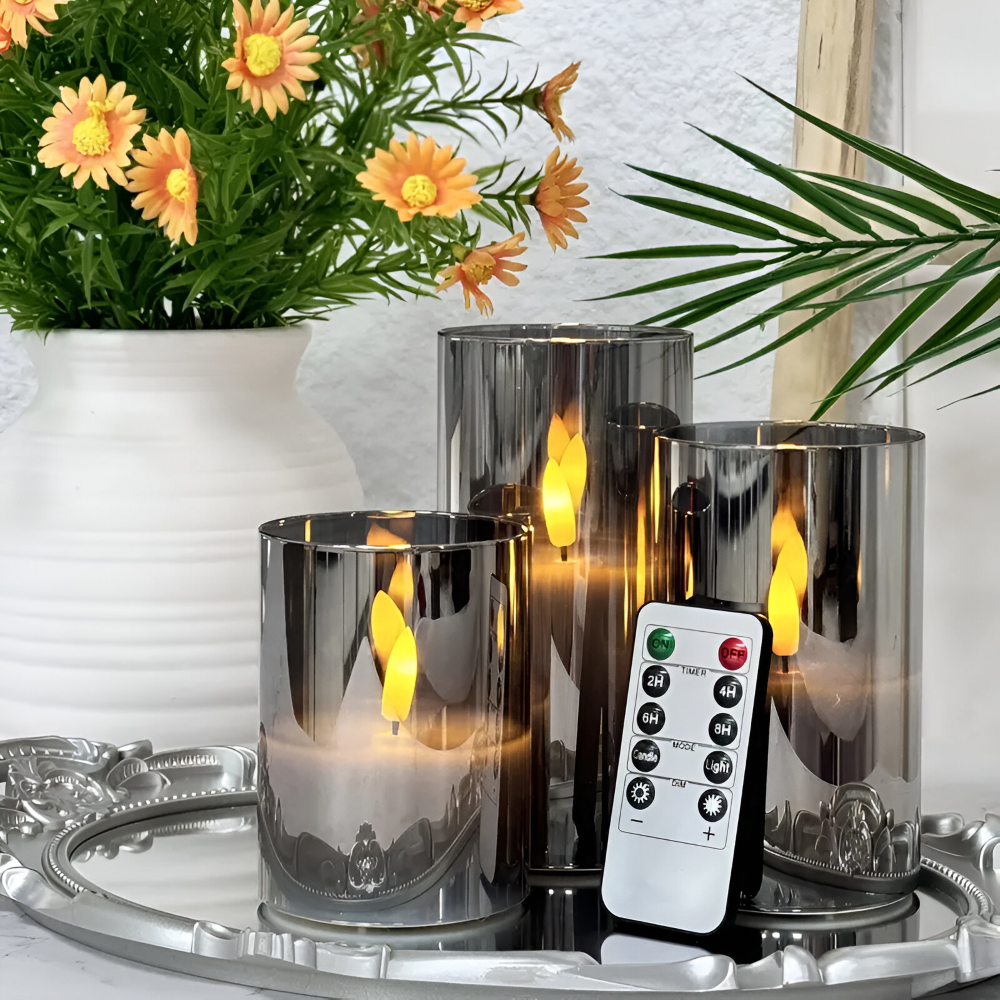 GlowFold – Candele LED ignifughe con design 3D e telecomando