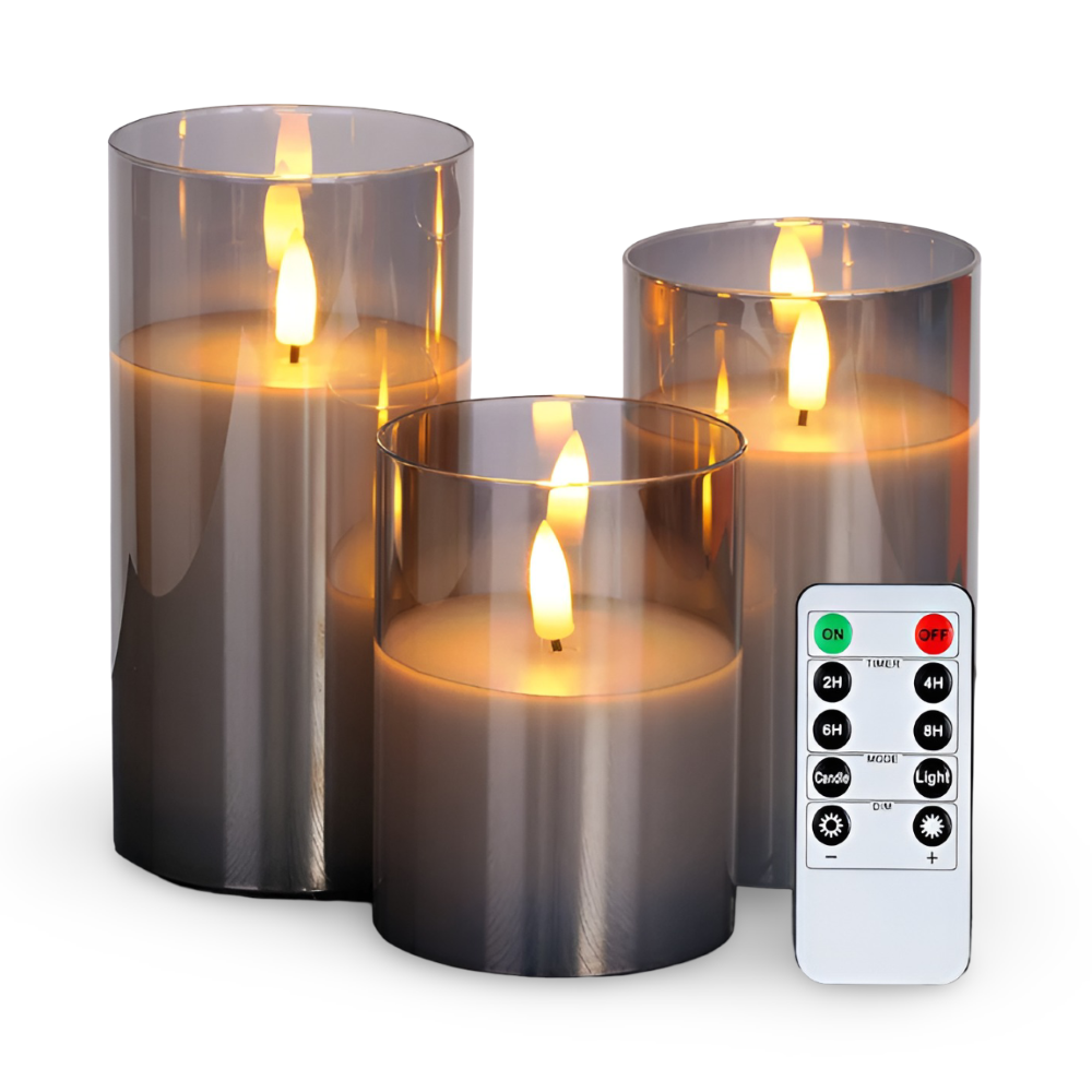 GlowFold – Candele LED ignifughe con design 3D e telecomando