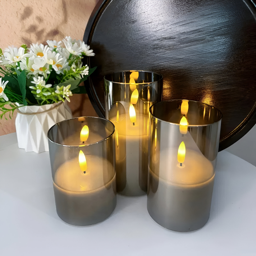 GlowFold – Candele LED ignifughe con design 3D e telecomando