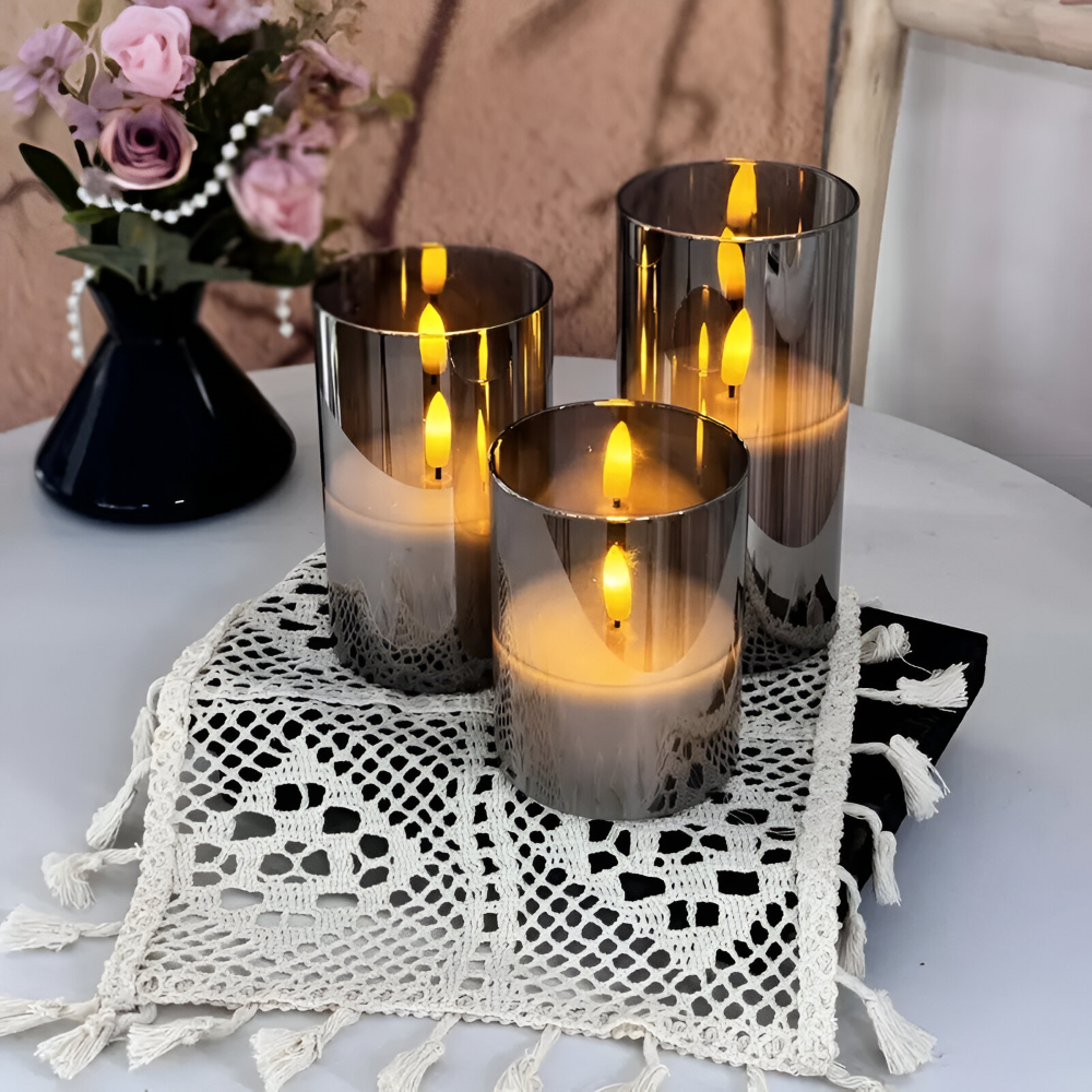 GlowFold – Candele LED ignifughe con design 3D e telecomando