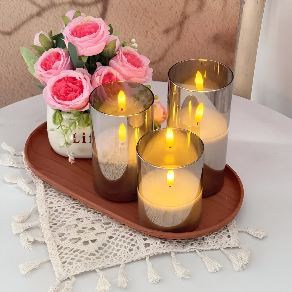 GlowFold – Candele LED ignifughe con design 3D e telecomando