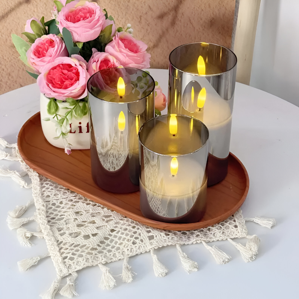 GlowFold – Candele LED ignifughe con design 3D e telecomando