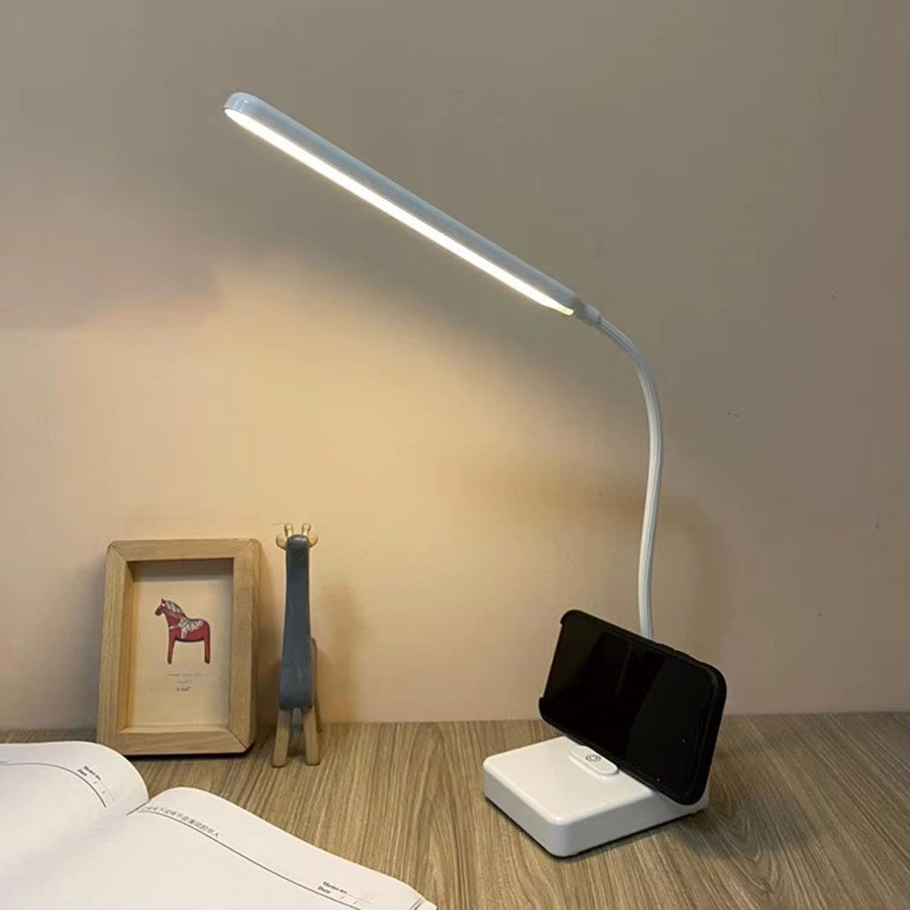 Lampada da Scrivania Regolabile LumoFlex – Ricaricabile o da Collegare con Stelo Flessibile e Luce Dimmerabile
