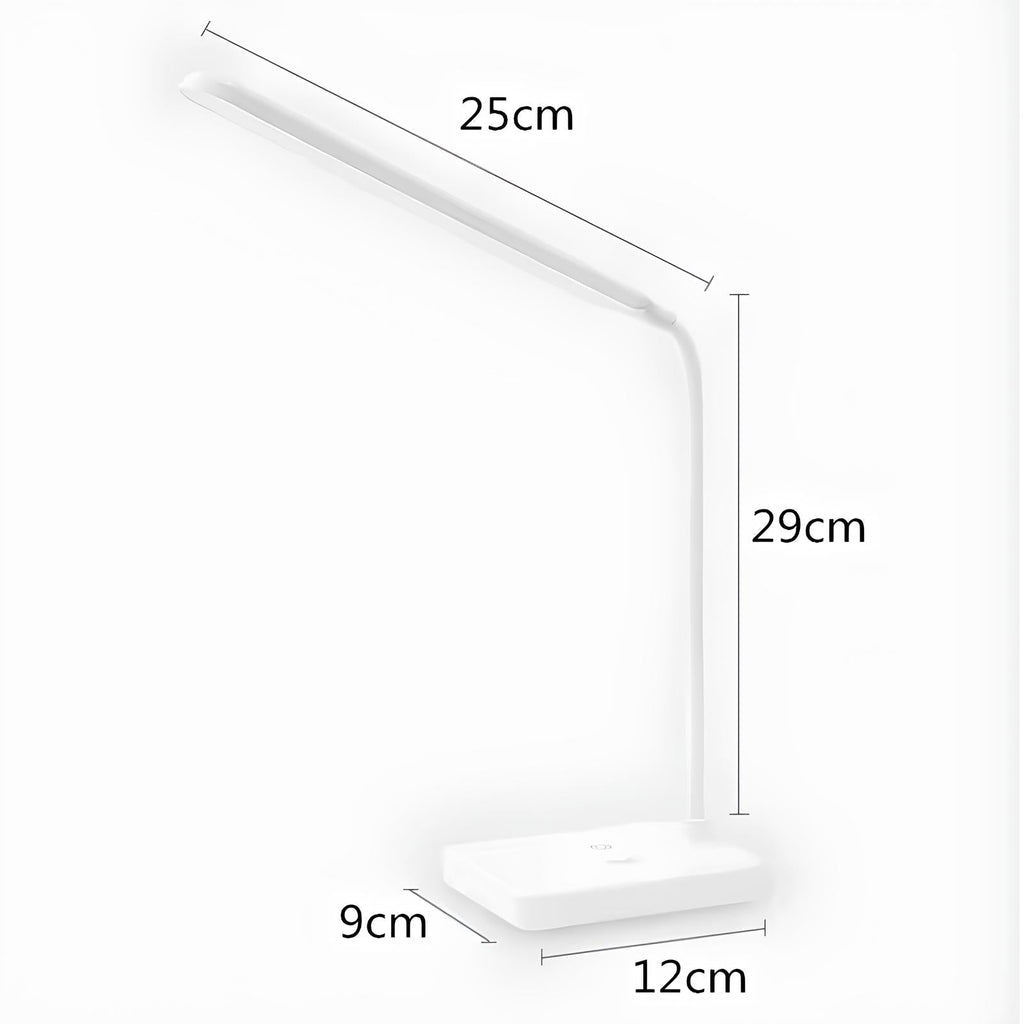 Lampada da Scrivania Regolabile LumoFlex – Ricaricabile o da Collegare con Stelo Flessibile e Luce Dimmerabile