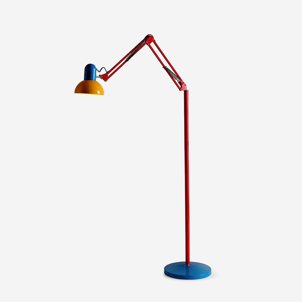 Noreya | Lampada da Terra Regolabile in Stile Memphis con Design dai Colori Audaci