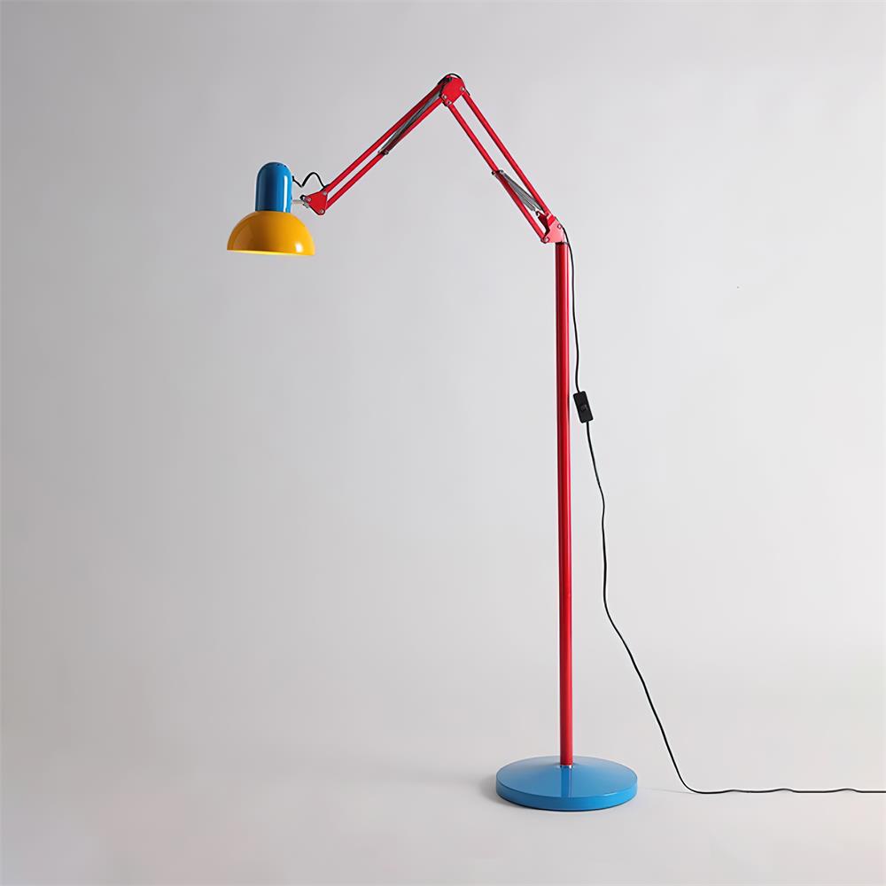 Noreya | Lampada da Terra Regolabile in Stile Memphis con Design dai Colori Audaci