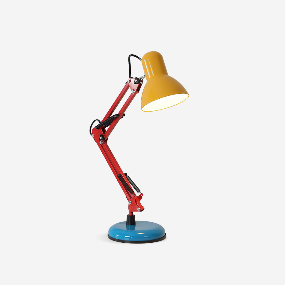 Velmora | Lampada da Scrivania Regolabile e Colorata con Braccio Meccanico e Design Plug-In