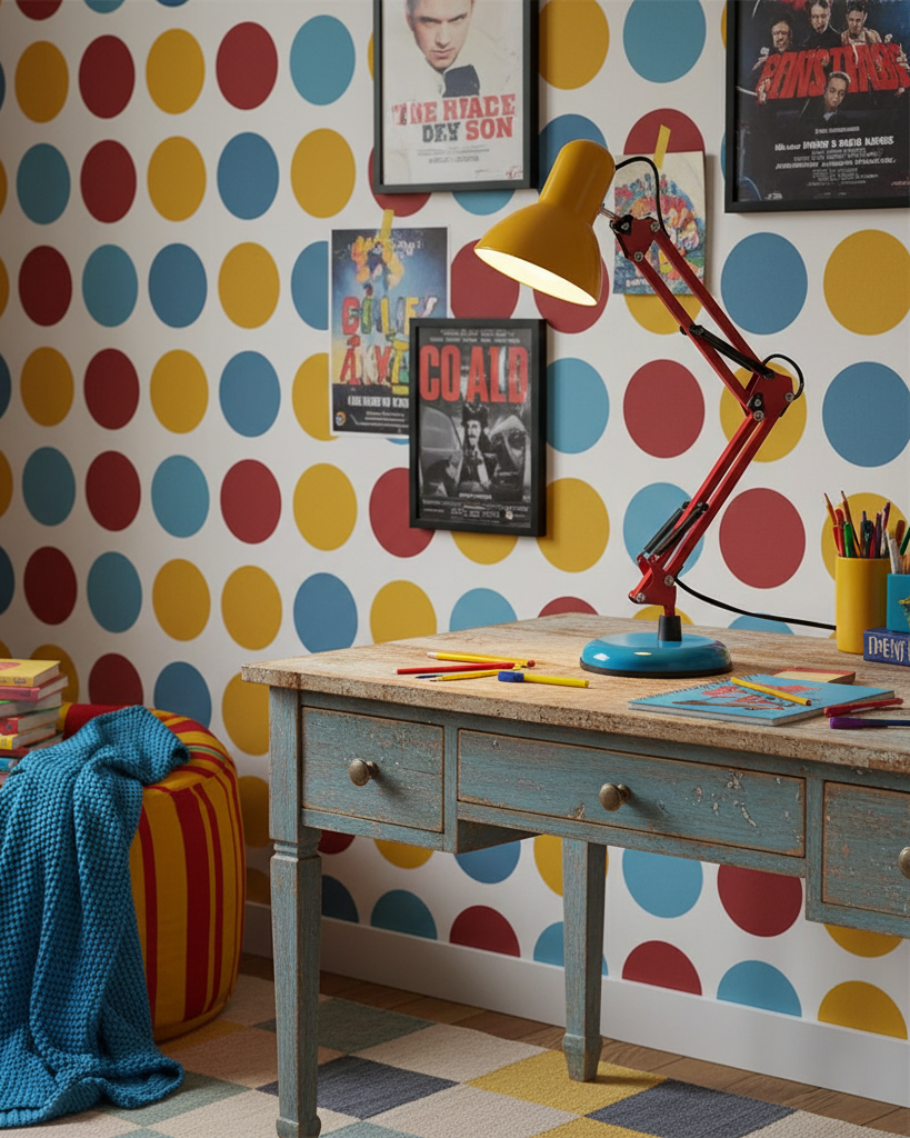 Velmora | Lampada da Scrivania Regolabile e Colorata con Braccio Meccanico e Design Plug-In