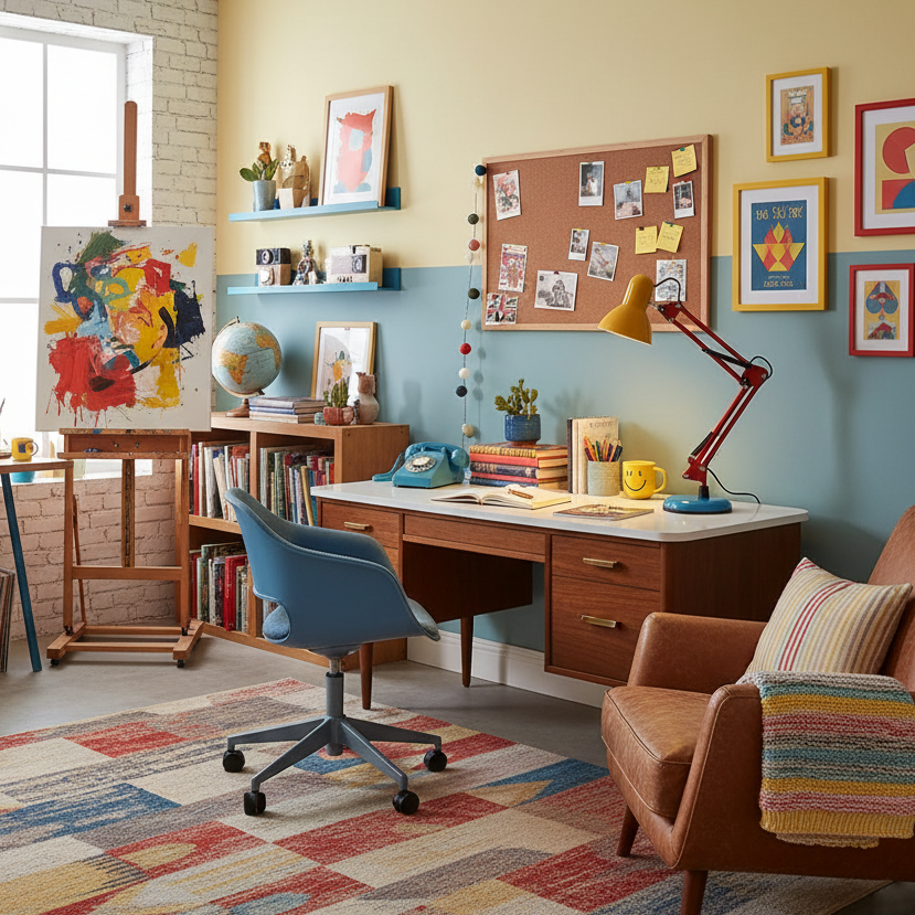 Velmora | Lampada da Scrivania Regolabile e Colorata con Braccio Meccanico e Design Plug-In