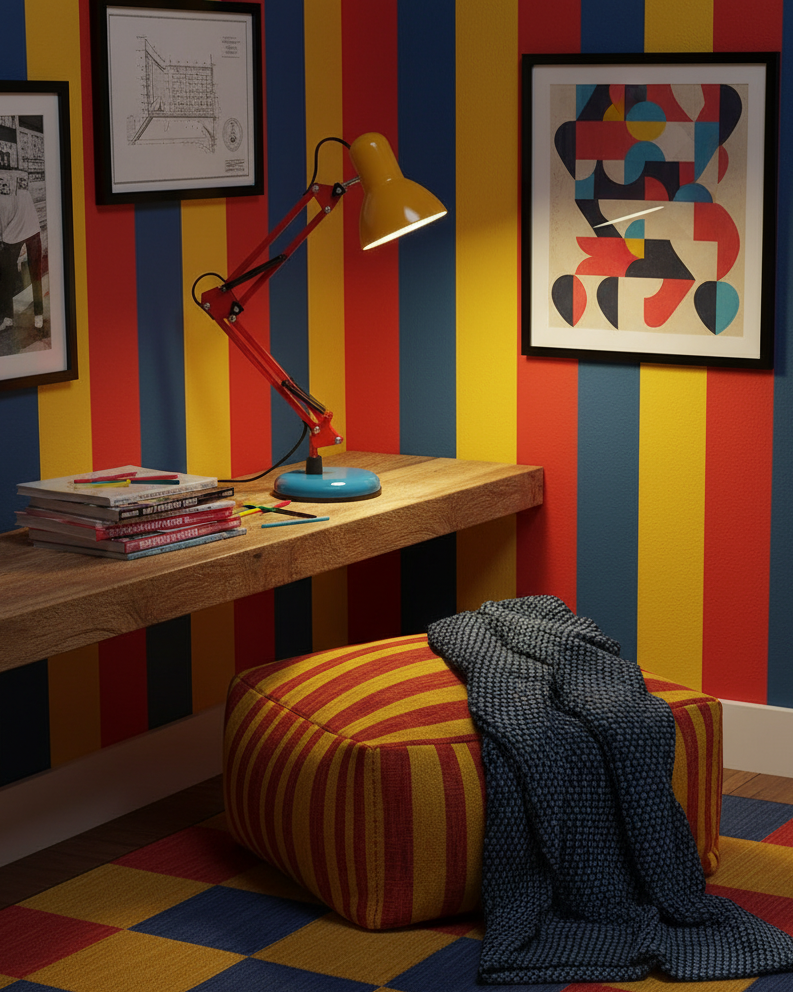 Velmora | Lampada da Scrivania Regolabile e Colorata con Braccio Meccanico e Design Plug-In