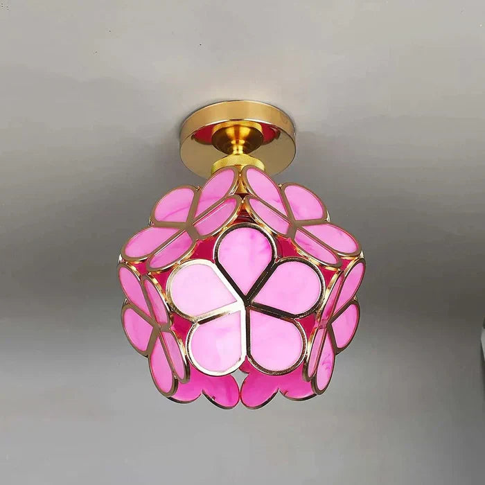 Lampada a sospensione con petali