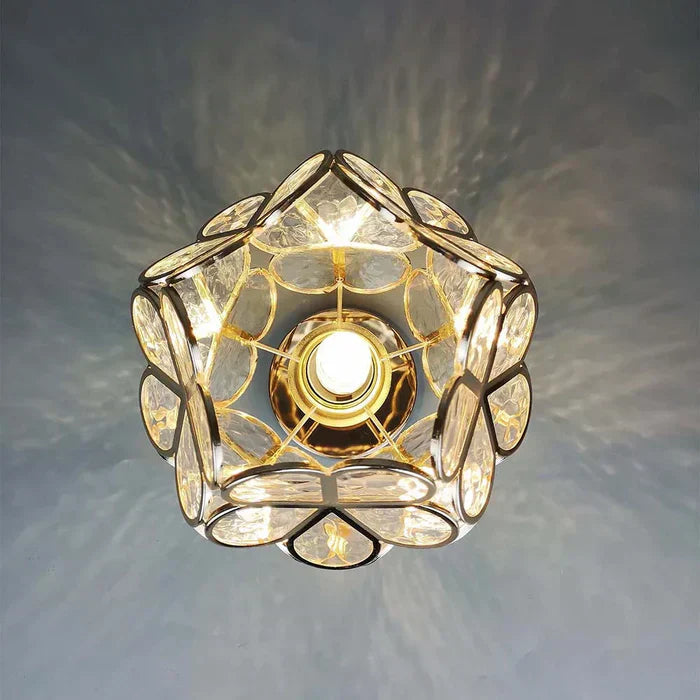 Lampada a sospensione con petali
