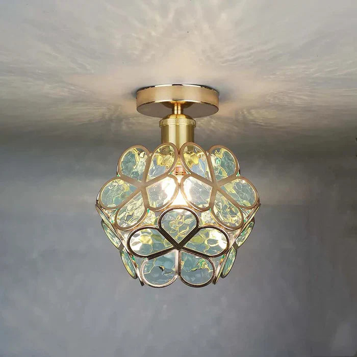 Lampada a sospensione con petali