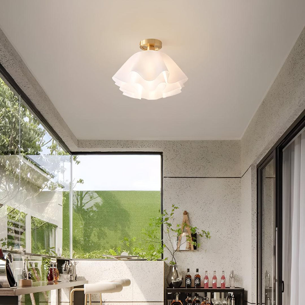 Plafoniera con Design Moderno a Pieghe