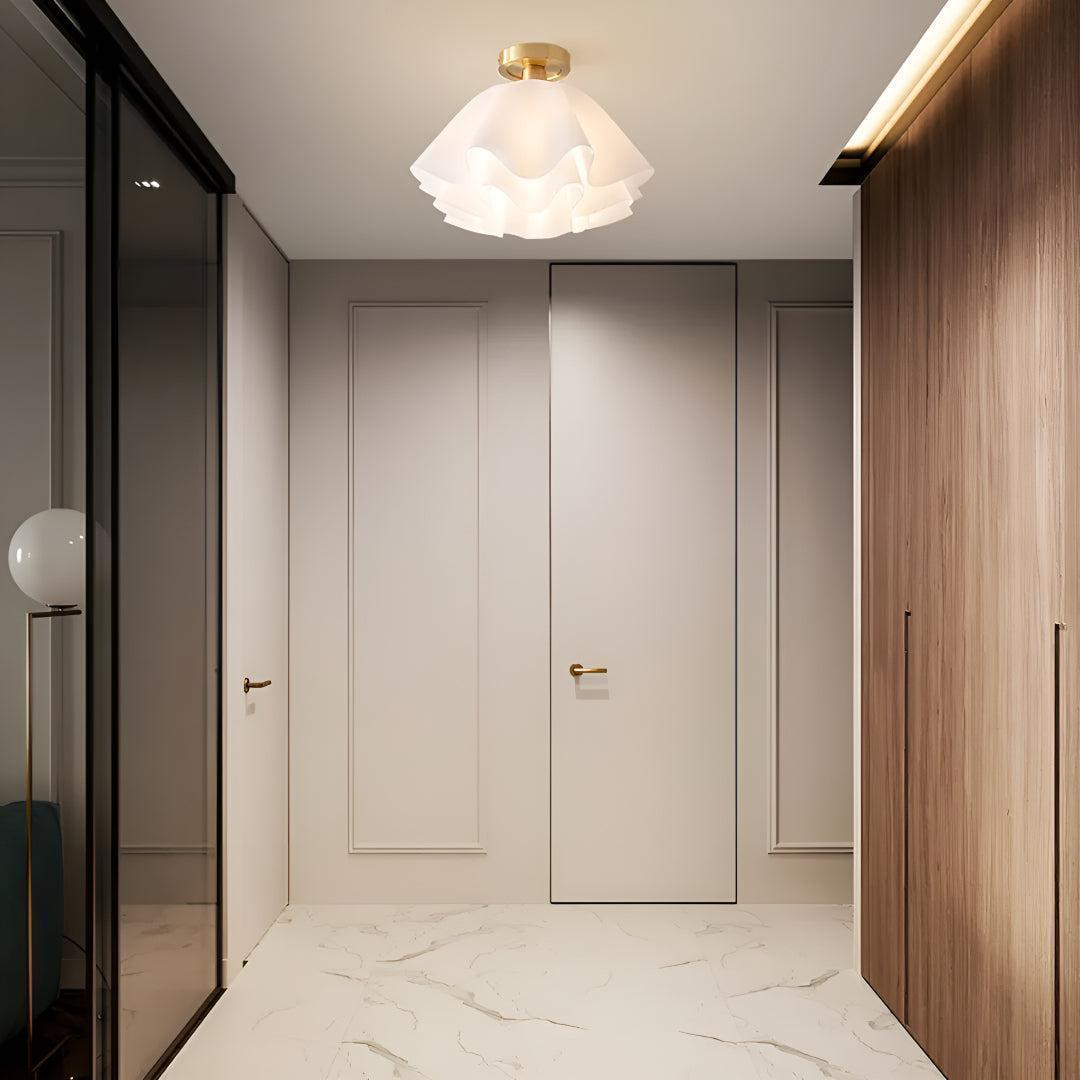 Plafoniera con Design Moderno a Pieghe
