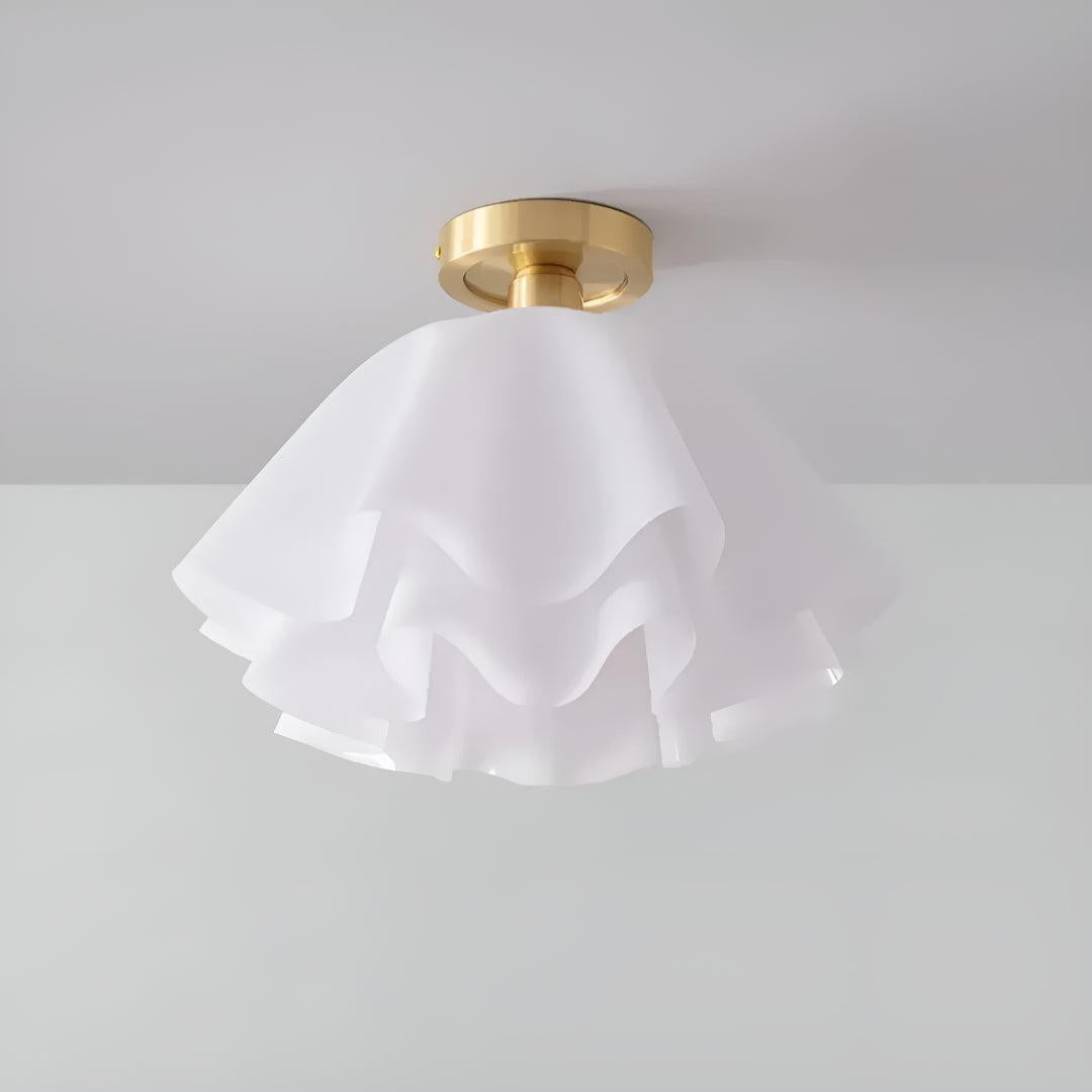 Plafoniera con Design Moderno a Pieghe