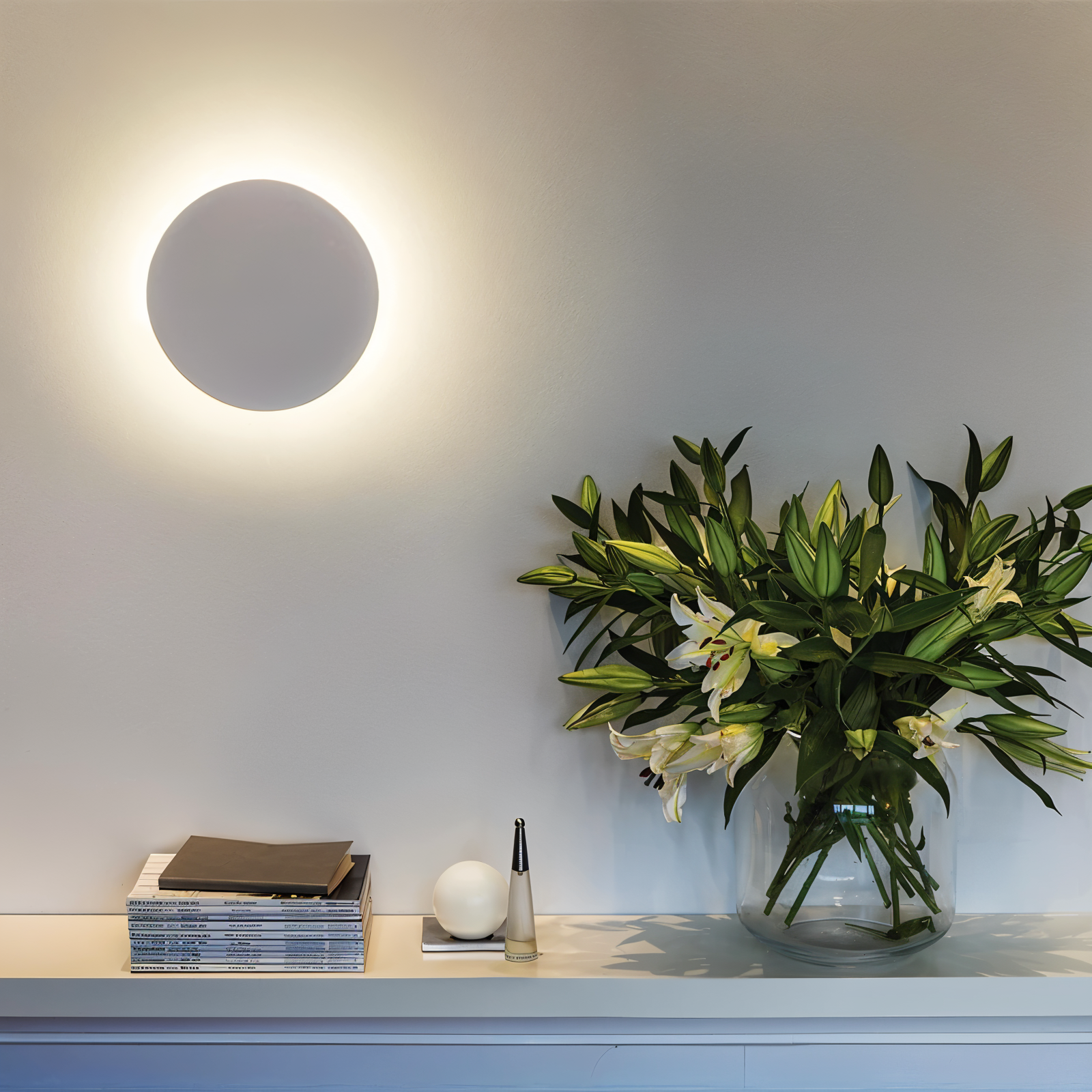 Lunaris – Lampada da Parete Moderna in Metallo con Luce LED Calda