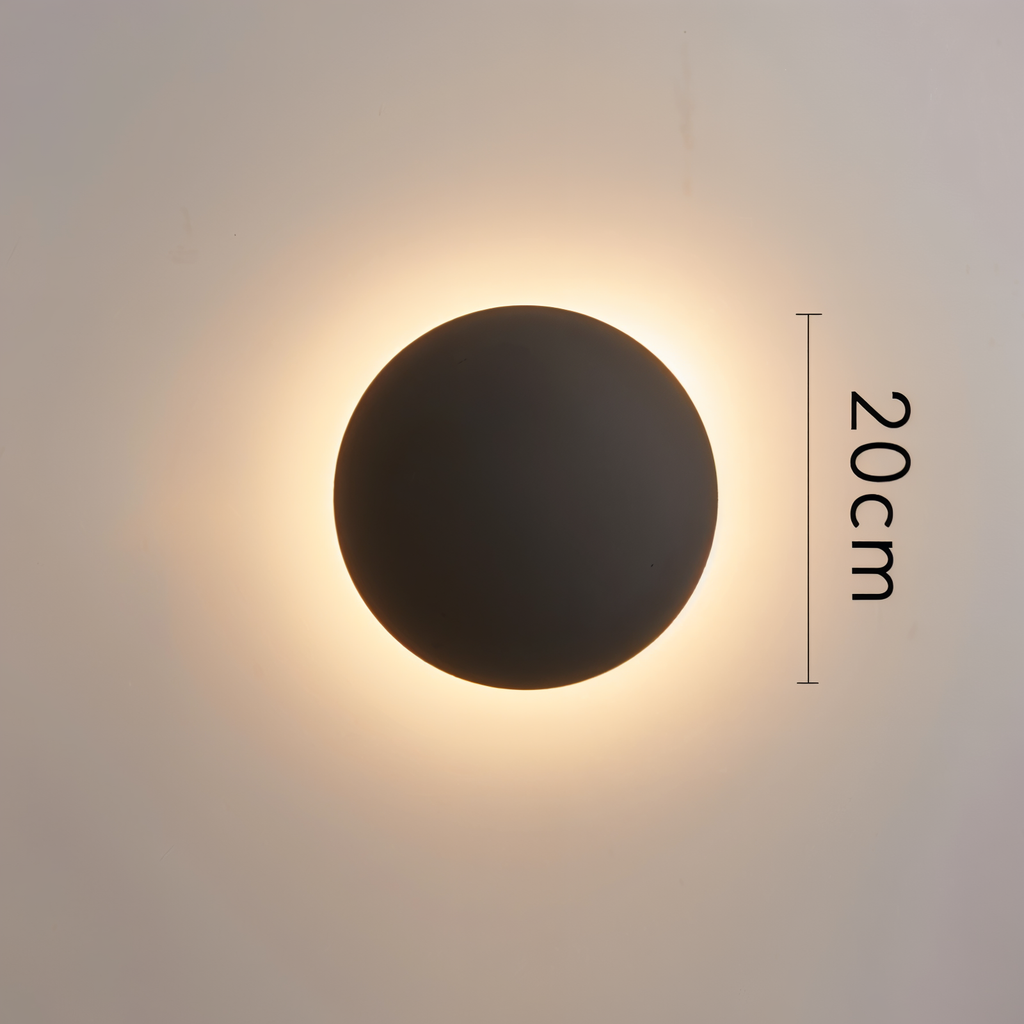 Lunaris – Lampada da Parete Moderna in Metallo con Luce LED Calda