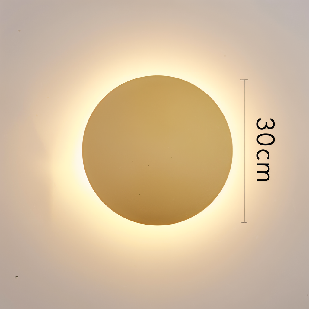Lunaris – Lampada da Parete Moderna in Metallo con Luce LED Calda