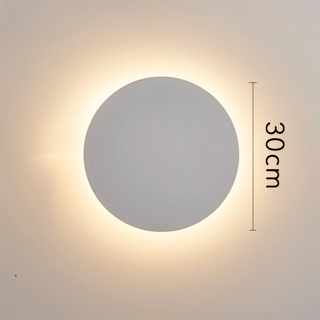Lunaris – Lampada da Parete Moderna in Metallo con Luce LED Calda
