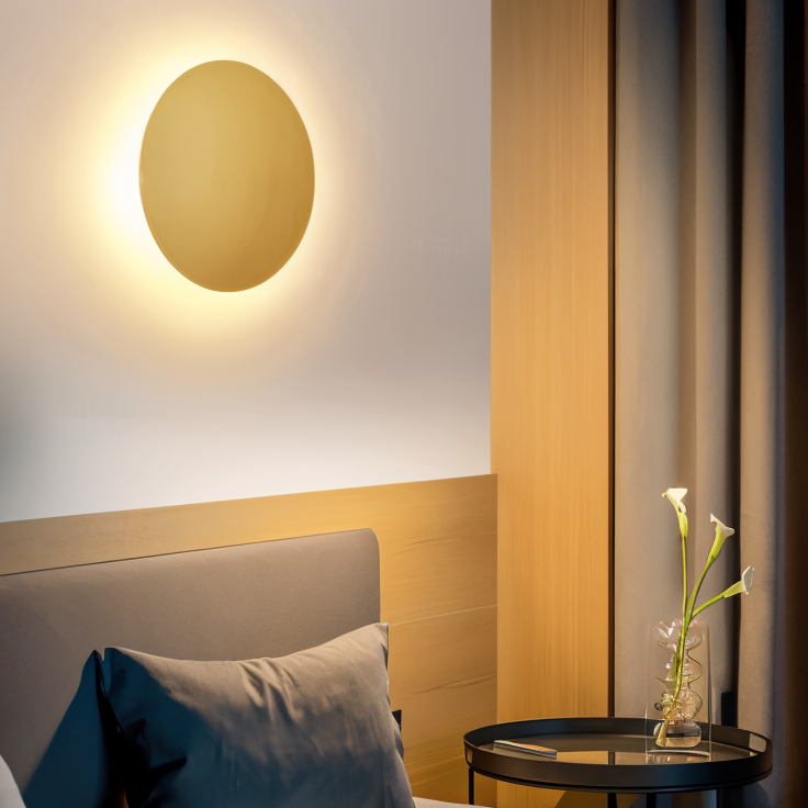Lunaris – Lampada da Parete Moderna in Metallo con Luce LED Calda