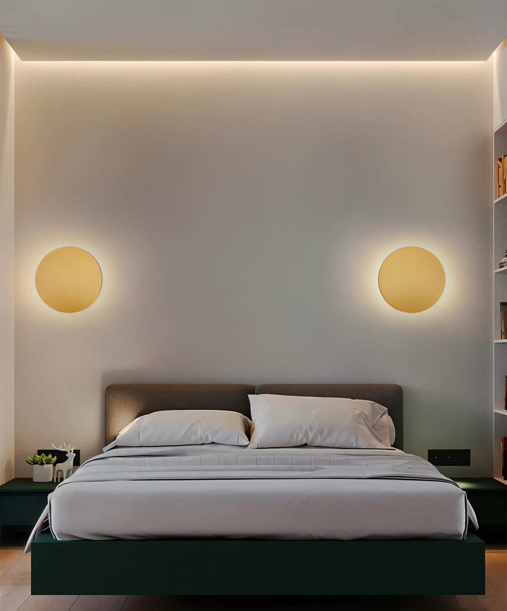 Lunaris – Lampada da Parete Moderna in Metallo con Luce LED Calda